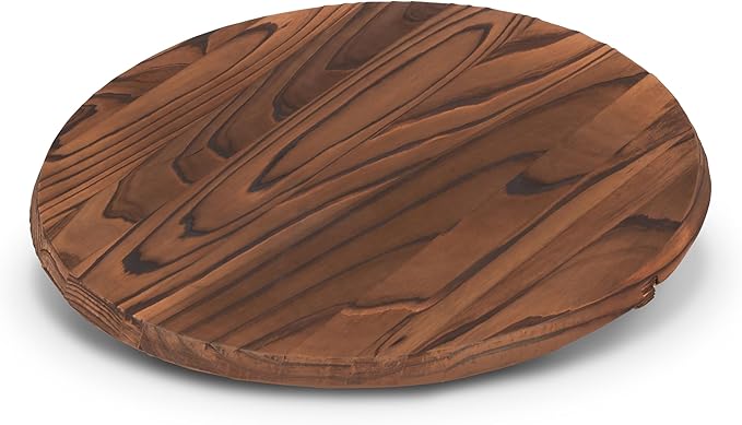 Craft Wok Lid for 16-Inch Woks Traditional Wooden Flat Cover Asian Cookware / 732W323-16in