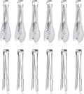 12 Pack Premium Small Serving Tongs, Dmoera Mini Stainless Steel Appetizer Tongs, 5Inch,5.2Inch(12.7cm)