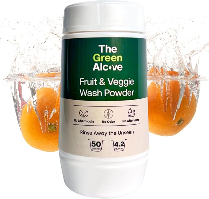Fruit and Vegetable Wash Powder - Produce Cleaner - Removes Dirt & Residue - 4.2 oz