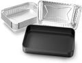 for Weber Drip Pan Replacement 93305 Catch Pan for Weber with 20-Pack 6415 Foil Grease Tray Liners | Grease Catcher for Weber Genesis & Spirit Grills Silver/Gold/Platinum1000-5500 Summit Grills