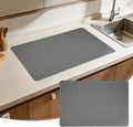 PATIKIL 30 x 21 Inch Stove Top Cover for Electric Stove, 1Pcs Silicone Stripe Mat for Glass Top Cover Non-Slip Glass Cooktop Protector for Kitchen Oven Dish Drying Mat, Gray