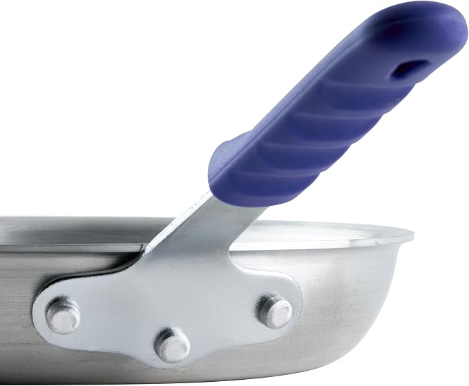 Winco 10" Natural Induction Aluminum Fry Pan | Induction compatible, Stay cool handle, Great for Sauteing, Searing, Frying and Restaurant Kitchens