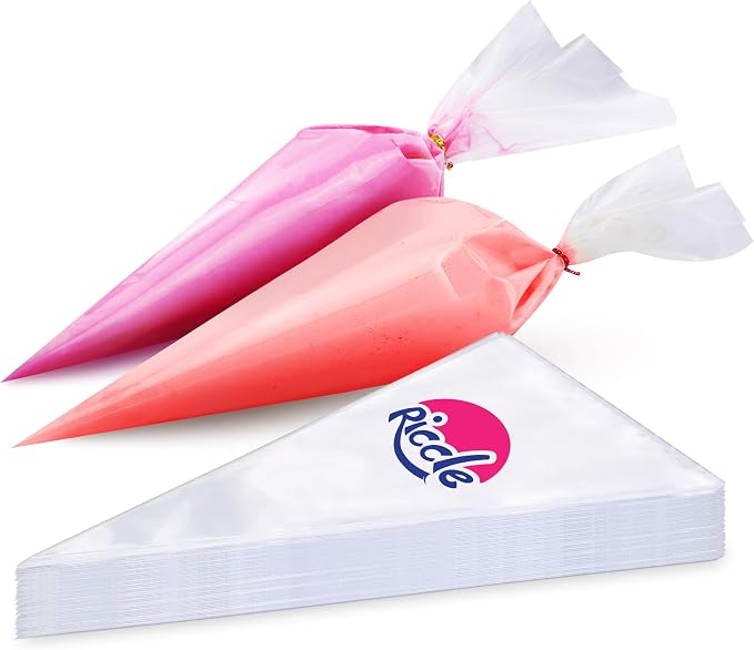 Disposable Piping Bags 12 Inch - 100 Anti Burst Pastry Bags - Icing Piping Bags for Frosting - Ideal for Cakes and Cookies Decoration