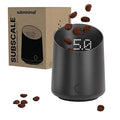 Subminimal SubScale Digital Dosing Cup with LED Display - Black | Sleek & precise scale, dosing cup accessories, measures coffee grounds for espresso