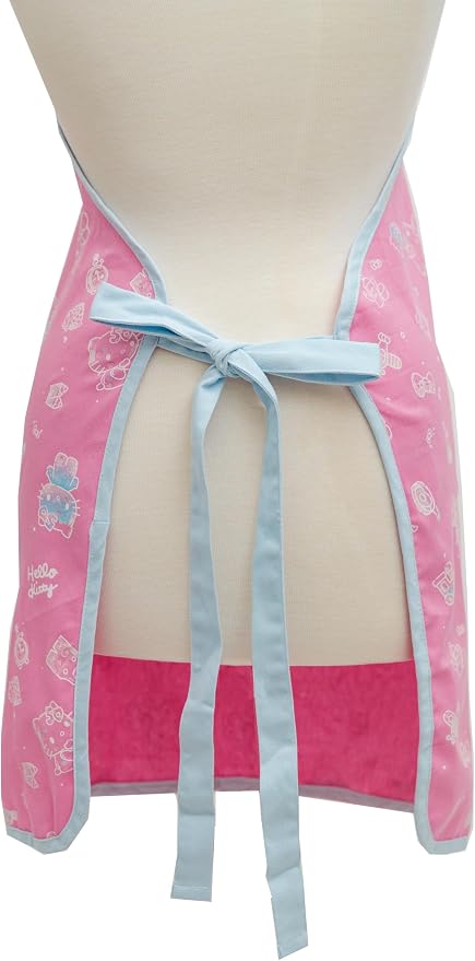 Hello Kitty Print 28" Adult Apron and Pot Holder Set