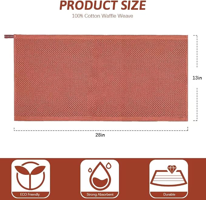 Nialnant Kitchen Hand Towels, 13 x 28 Inches, 100% Cotton | Dish Towel for Home, Soft Dish Cloth for Kitchen, Super Absorbent Tea and Bar Towels