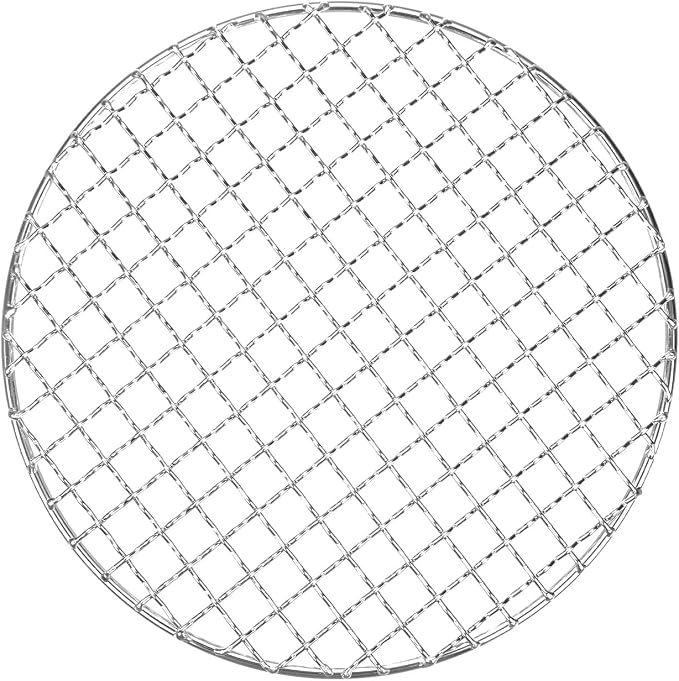 M METERXITY Cooling Rack, 8" Round Stainless Steel Baking Rack for BBQ/Cooking/Roasting/Grilling/Steaming/Drying, Wire Cooling Rack for Baking [Silver]