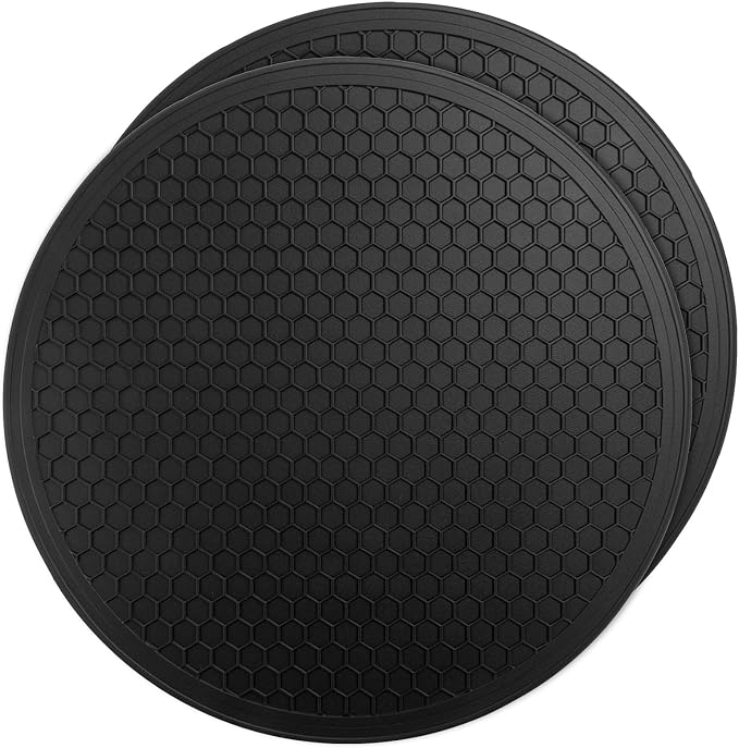 2 Pcs Silicone Microwave Mats, Circular Silicone Mat 10 Inch | Reusable Washable Insulation Coaster, for Kitchen Countertop, Dining Table, and Home Daily Heat Insulation Use