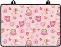Valentine's Coffee Stovetop Covers for Electric Stove Heart Resistant Oven Mat Anti-scald Kitchen Countertop Cover Non-Slip Kitchen Counter Protector Pad 30"x21" Valentine's Decor