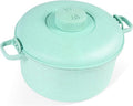 Handy Gourmet Eco Friendly Microwave Pressure Cooker - Easy Microwave Cooking - Easy & Fast Microwave Cookware for Rice, Chicken, Pasta, and More - Non-Toxic & Bio-degradable Material (Teal)