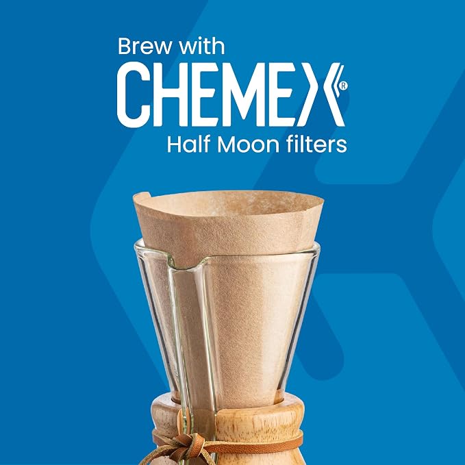 Chemex Pour-Over Glass Coffeemaker - Classic Series - 3-Cup - Exclusive Packaging | Manual Drip Coffee Brewer, Non-Porous Borosilicate Glass, Uses FP-2 Filters, Sediment-Free