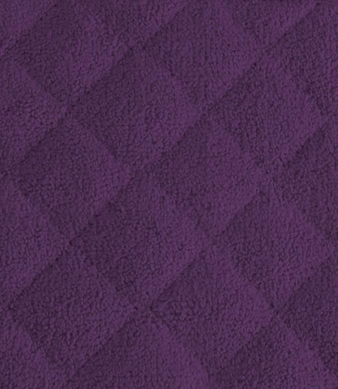 DII Basic Terry Collection Quilted 100% Cotton, Potholder, Eggplant, 3 Piece
