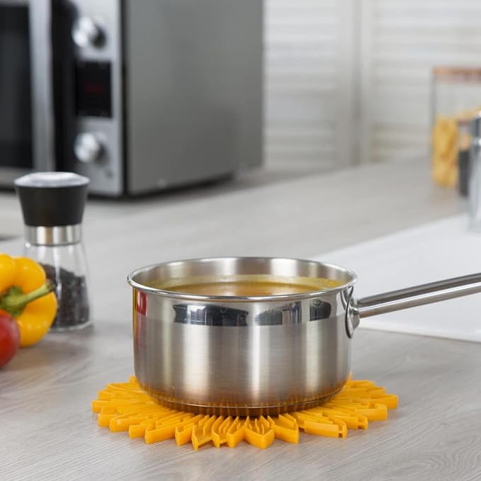 Charles Viancin Silicone Sunflower Trivet, 6-Inch
