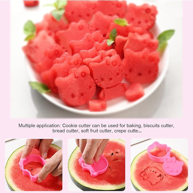 Biscuit Cutter Animal Cookie Cutters Cookie Stamp for Baking Cookies | Small Cookie Cutters for Kids Fruit Cutter Shapes 2 Piece 3D Animal Embossing Cutters for Biscuit Cheese Baking