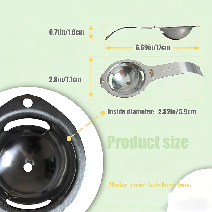 Egg separators, egg white and yolk separator, stainless steel, health and safety, separator, kitchen gadgets,egg separator for raw eggs