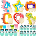 32PCS Sandwich Cutters for Kids Lunch, Crustless Sandwich Maker | Sandwich Cutter and Sealer Round Cookie Cutters Bread Decruster School Lunch Bento Box Accessories for Kids Children
