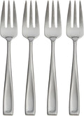 Oneida Moda Cocktail Forks Silverware Set for 4, Flatware | 18/10 stainless steel, mirror finish | set for 4 | appetizer and cocktail party flatware gift, gift for women
