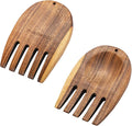 muso eood Acacia Salad Hands, Wooden Salad Tongs, 1 Pair | for Serving Salad Mixes, Set for Serving Salad Fruit on Your Kitchen Counter