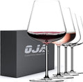 OJA Wine Glasses Set, Crystal Large Red Wine Glass Set of 4, 28 oz | Hand Blown, Clearer, Lighter for Tasting, Unique Gifts for Anniversary, Birthday, Wedding, Father's Day