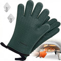 KITCHEN PERFECTION XL Silicone Pizza Oven Gloves Heat Resistant Oven Mitts | Waterproof, 5-Finger Design For A Better Grip, for Outdoor & Indoor Pizza Ovens, Compatible with Ooni, Ninja, Gozney & More