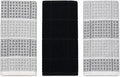 Black Gray Kitchen Dish Towels- Set of 3 100% Cotton Cloth Soft Cleaning Drying Absorbent Textured Honeycomb Weave- Oversized 28" x 18" Multipurpose Towels for Everyday Use