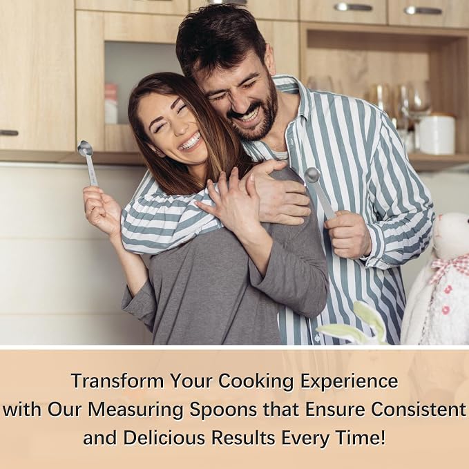 2PCS 1tsp(1/3tbsp, 5ml) Measuring Spoon, Stainless Steel Teaspoon | High Precision, Food-Grade, ‌Rust-Free, Dishwasher-Safe, Easy-Read Markings, Multi-Purpose, Sturdy & Durable