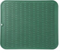 MicoYang Silicone Dish Drying Mat for Multiple Usage,Easy clean,Eco-friendly,Heat-resistant Silicone Mat for Kitchen Counter or Sink,Refrigerator or Drawer Liner Green XL 18 inches x 16 inches