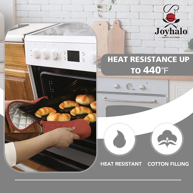 Joyhalo 4 Pack Pot Holders for Kitchen Clearance | Cotton Oven Holder with Great Heat Resistance, Potholders Sets for Kitchen, Countertops, Hot Pots and Pans, Spice