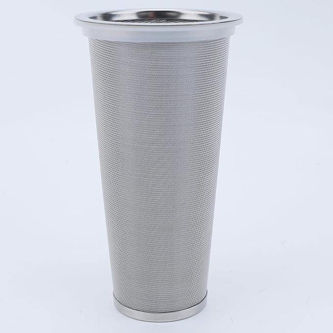Fermus Cold Brew Coffee Filter for 32oz / 1Quart Wide Mouth Mason Jar Infuser 304 Stainless Steel Strainer with Seal Ring Design for Grounds Tea Fruit Coffee Filter (32 Ounces Mason Jar Filter)