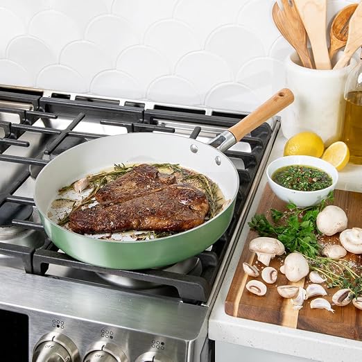 Nordic Ware Cardamom Ceramic Nonstick 12 Inch Fry Pan