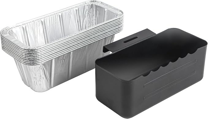 Drip Tray for Blackstone Griddles - Heavy Duty Grease Catcher Fits 17, 22, 28, 30 & 36 Inches, Includes Cup & 10 Disposable Liners, Easy Cleanup