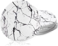 Diatomaceous Earth Coasters Set of 4，Cool Absorbent Quick-Dry Drink Coasters for Desks, Cute Modern Stone Design with Stylish White Aesthetic (4, Marble White)