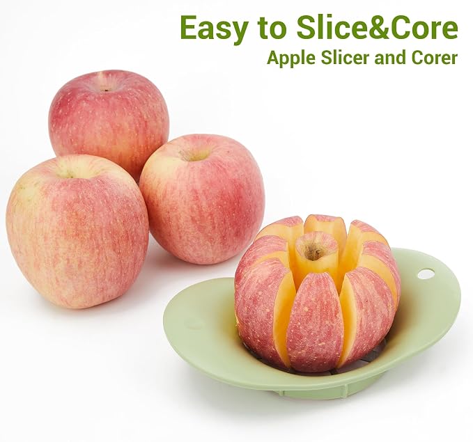 Apple Peeler, 8 Wedges Apple Peeler Slicer Corer, Apple Slicer, Stainless Steel Blades