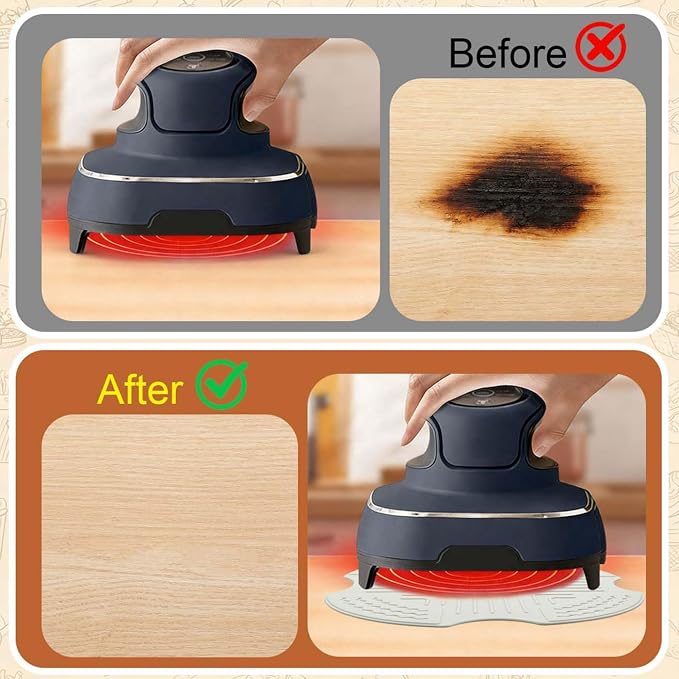 Air Fryer Trivets for Ninja Crispi,Protection for Countertop-Off White | food-grade silicone materials, slip-resistant, heatproof, easy to clean,dishwasher safe, Ninja Crispi Airfryer Accessories