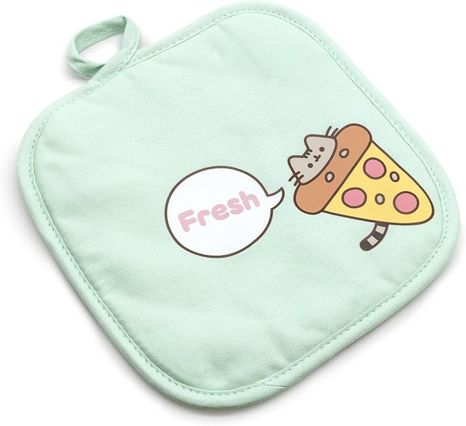 Pusheen The Cat - 3 Piece Kitchen Set collection - Pot Holder, Oven Mitt, and Towel