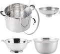 Prep•N•Cook by McSunley 21.5Qt Induction Stainless Steel Water Bath Canner (Canner + Stainless Steel Tools)
