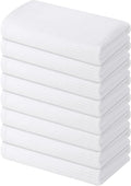 Homaxy 100% Cotton Waffle Weave Kitchen Towels, 8 Pack, White | Soft and Absorbent Dish Towels, 16 x 26 Inches Quick Dry Hand Towels
