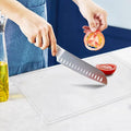 Acrylic Cutting Board with Juice Groove, Clear Cutting Board with Counter Lip, Cutting Boards for Countertop Protector, Non-Slip Dough Mat, Kitchen Decor Gadgets House Warming Gifts(24"x18")