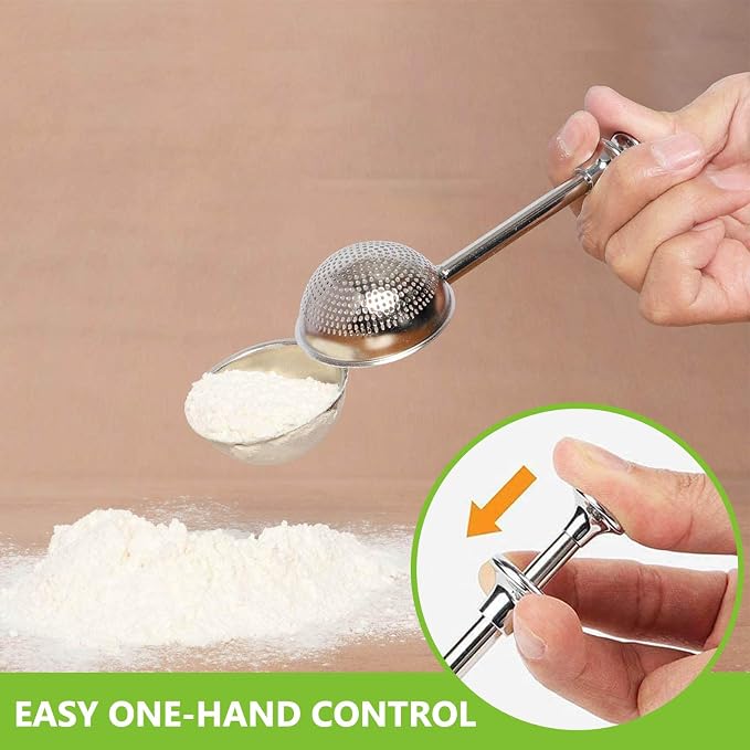 HULISEN 5-Pc Biscuit Cutters, Flour Duster, Pastry Scraper, Dough Blender | Stainless Steel, Dishwasher Safe, Etched inch/cm Markings, Gift Package, Ergonomic Rubber Grip, Professional Baking Tools