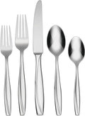 Oneida Camlynn 20-Piece 18/0 Silverware Set for 4, Flatware | mirror finish, dishwasher safe | includes knives, forks, and spoons | heavy duty, cutlery set for kitchen and dining