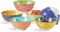 Metahom Ceramic Dipping Bowls, 4 Oz Small Colorful Bowl Set of 6, 3.5 Inch | Little Bowls for Soy Sauce, Salad Dressing, Condiments, Side Dishes, Charcuterie Boards, Microwave & Dishwasher Safe