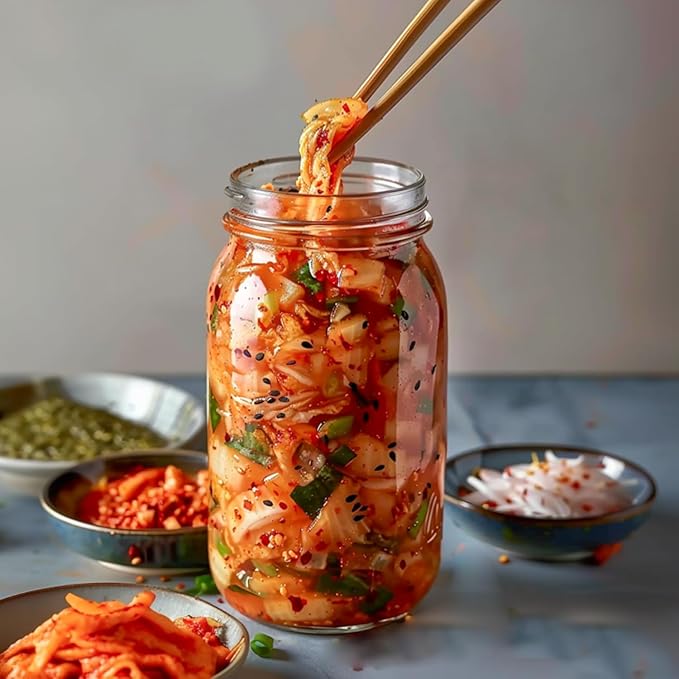 ComSaf 64 oz Wide Mouth Mason Jars 3 Pack, Half Gallon Glass Jars with Lids | BPA-Free Materials, Large Size, Canning Pickling Sauce, Meal Prep Salad, Sourdough, Flour And Sugar For Baking, Food Storage