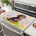 HOMETITUTE Spring Stove Top Cover 28x20 Dachshund Meadow Heat Resistant