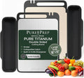 Titanium Cutting Board with Double-Sided Wheat Straw PP Kitchen Use - 16x11 | Titanium Cutting Boards, Chopping Board, Bacteria Resistant, Collapsible Catch, Grater, Knife Sharpener, Healthy, Large