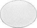 HARFINGTON Round Cooking Rack 16-inch 201 Stainless Steel Cross Wire Barbecue Grill Net with 20mm Legs for Cooking Baking Steaming BBQ