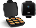 Dash Family Size Egg Bite Maker - Electric Egg Bite Maker with Non-Stick Silicone Cups - Space-Saving Design & Quick Cleanup - Make Sandwiches, Healthy Snacks & Desserts - 9 Servings, Black