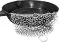 Cast Iron Skillet cleaner 316L Stainless Steel Chainmail Scrubber for Cast Iron Pans,Glassware Dutch Oven Skillet Wok