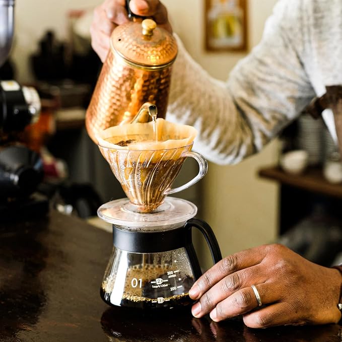100 Count Coffee Filters #4, Premium Cone Coffee Filters 8-12 cup, Unbleached Natural Paper, Disposable Coffee Filters 4 Cone Paper for Pour Over and Drip Coffee Maker