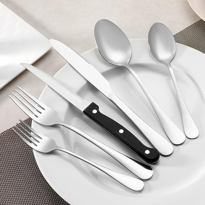 36 Piece Dinner Forks Set, Food-Grade Stainless Steel Forks Silverware, Cutlery Fork, Salad Fork, Metal Forks for Home, Kitchen or Restaurant, Mirror Polished, Dishwasher Safe - 7.3 Inch