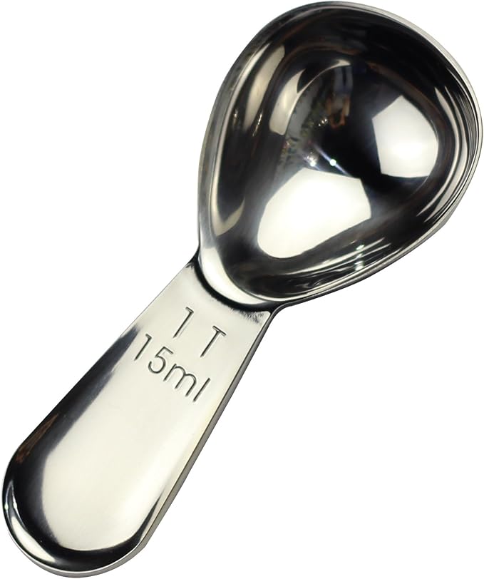 Coffee Scoop 15ml Stainless Steel Measuring Spoon Short Handle for Ground Coffee